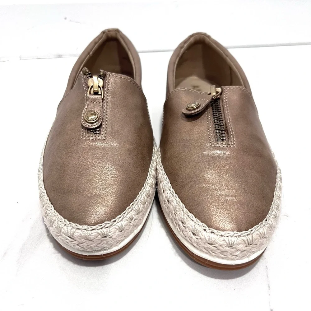 Anne Klein‎ Brown Espadrille Slip-Ons 7.5